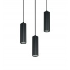 SOKA Κρεμαστό Φωτιστικό TRIO LIGHTING 367730332 τρίφωτο μαύρο