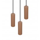 SOKA Κρεμαστό Φωτιστικό TRIO LIGHTING 367730365 τρίφωτο καφέ SOKA Κρεμαστό Φωτιστικό TRIO LIGHTING 367730365 τρίφωτο καφέ