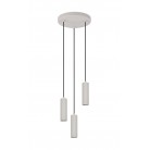 SOKA Κρεμαστό Φωτιστικό TRIO LIGHTING 367730376 τρίφωτο γκρι