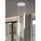 BAXTER 330632076 LED Κρεμαστό Φωτιστικό TRIO LIGHTING θερμό γκρι μεταλλικό 8300lm