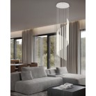BAXTER 330632076 LED Κρεμαστό Φωτιστικό TRIO LIGHTING θερμό γκρι μεταλλικό 8300lm