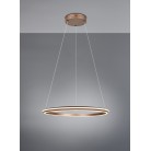 AMADOR 331019165 LED Κρεμαστό Φωτιστικό TRIO LIGHTING κυκλικό καφέ dimmable