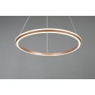 AMADOR 331019165 LED Κρεμαστό Φωτιστικό TRIO LIGHTING κυκλικό καφέ dimmable