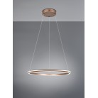 AMADOR 331019165 LED Κρεμαστό Φωτιστικό TRIO LIGHTING κυκλικό καφέ dimmable