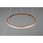AMADOR 331019165 LED Κρεμαστό Φωτιστικό TRIO LIGHTING κυκλικό καφέ dimmable
