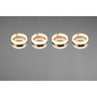 DIOS 331410407 LED Κρεμαστό Φωτιστικό TRIO LIGHTING νίκελ τετράφωτο dimming