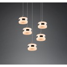 DIOS 331430507 LED Κρεμαστό Φωτιστικό TRIO LIGHTING νίκελ πεντάφωτο