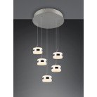 DIOS 331430507 LED Κρεμαστό Φωτιστικό TRIO LIGHTING νίκελ πεντάφωτο