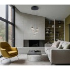 DIOS 331430532 LED Κρεμαστό Φωτιστικό TRIO LIGHTING πεντάφωτο μαύρο