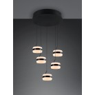 DIOS 331430532 LED Κρεμαστό Φωτιστικό TRIO LIGHTING πεντάφωτο μαύρο