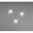 FLYNT 331630306 LED Κρεμαστό Φωτιστικό TRIO LIGHTING διάφανο γυαλί