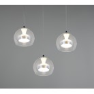 FLYNT 331630306 LED Κρεμαστό Φωτιστικό TRIO LIGHTING διάφανο γυαλί