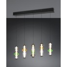 MINERVA 334310517 LED Κρεμαστό Φωτιστικό TRIO LIGHTING πεντάφωτο γυάλινο