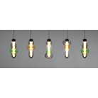 MINERVA 334310517 LED Κρεμαστό Φωτιστικό TRIO LIGHTING πεντάφωτο γυάλινο