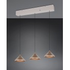 LAGUNA 336210365 LED Κρεμαστό Φωτιστικό TRIO LIGHTING καφέ γκρι τρίφωτο