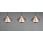 LAGUNA 336210365 LED Κρεμαστό Φωτιστικό TRIO LIGHTING καφέ γκρι τρίφωτο