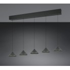 LAGUNA 336210532 LED Κρεμαστό Φωτιστικό TRIO LIGHTING μαύρο πεντάφωτο