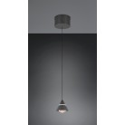 ROMEO 337010132 LED Κρεμαστό Φωτιστικό TRIO LIGHTING μονόφωτο μαύρο minimal