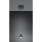 ROMEO 337010132 LED Κρεμαστό Φωτιστικό TRIO LIGHTING μονόφωτο μαύρο minimal