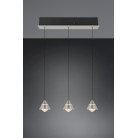 ROMEO 337010307 LED Κρεμαστό Φωτιστικό TRIO LIGHTING τρίπλο νίκελ