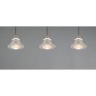 ROMEO 337010307 LED Κρεμαστό Φωτιστικό TRIO LIGHTING τρίπλο νίκελ