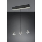 ROMEO 337010307 LED Κρεμαστό Φωτιστικό TRIO LIGHTING τρίπλο νίκελ