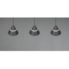 ROMEO 337010332 LED Κρεμαστό Φωτιστικό TRIO LIGHTING τρίπλο μαύρο