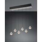 ROMEO 337010607 LED Κρεμαστό Φωτιστικό TRIO LIGHTING εξάφωτο νίκελ