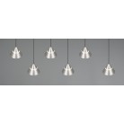 ROMEO 337010607 LED Κρεμαστό Φωτιστικό TRIO LIGHTING εξάφωτο νίκελ