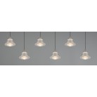 ROMEO 337010607 LED Κρεμαστό Φωτιστικό TRIO LIGHTING εξάφωτο νίκελ