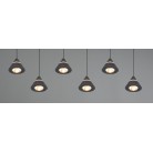 ROMEO 337010632 LED Κρεμαστό Φωτιστικό TRIO LIGHTING εξάφωτο μαύρο minimal