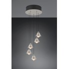 ROMEO 337030507 LED Κρεμαστό Φωτιστικό TRIO LIGHTING πεντάφωτο νίκελ