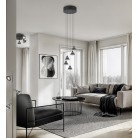 ROMEO 337030532 LED Κρεμαστό Φωτιστικό TRIO LIGHTING πεντάφωτο μαύρο