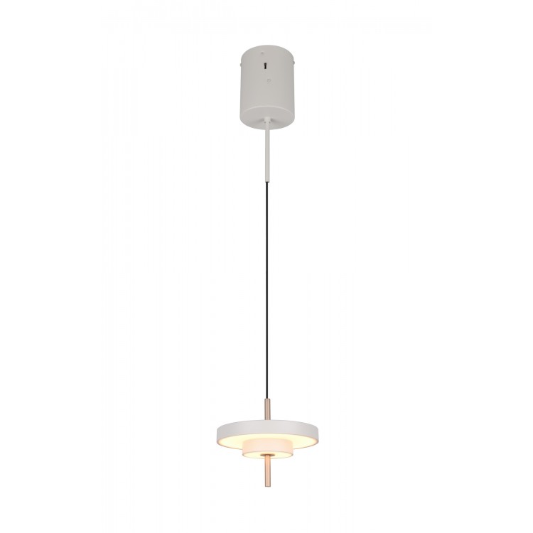 KEATON 340210176 LED Κρεμαστό Φωτιστικό TRIO LIGHTING δίσκος warm grey καφέ