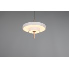 KEATON 340210176 LED Κρεμαστό Φωτιστικό TRIO LIGHTING δίσκος warm grey καφέ