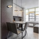 KEATON 340210180 LED Κρεμαστό Φωτιστικό TRIO LIGHTING μαύρο ορειχάλκινο