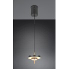 KEATON 340210180 LED Κρεμαστό Φωτιστικό TRIO LIGHTING μαύρο ορειχάλκινο