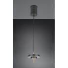 KEATON 340210180 LED Κρεμαστό Φωτιστικό TRIO LIGHTING μαύρο ορειχάλκινο