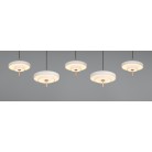 KEATON 340210576 LED Κρεμαστό Φωτιστικό TRIO LIGHTING πεντάφωτο 5900lm warm grey - καφέ