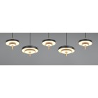 KEATON 340210580 LED Κρεμαστό Φωτιστικό TRIO LIGHTING ορειχάλκινο μαύρο πεντάφωτο