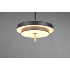 KEATON 340219180 LED Κρεμαστό Φωτιστικό TRIO LIGHTING δίσκος μαύρο - ορειχάλκινο 4000lm