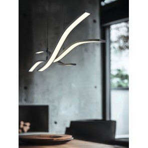 SPIDER 332810332 LED Κρεμαστό Φωτιστικό TRIO LIGHTING μαύρο