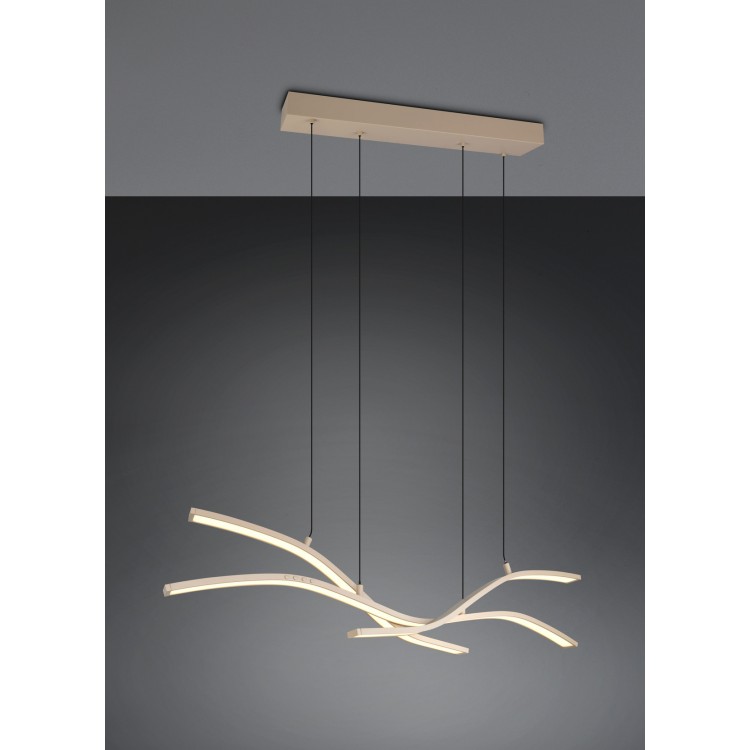 SPIDER 332810343 LED Κρεμαστό Φωτιστικό TRIO LIGHTING μπεζ