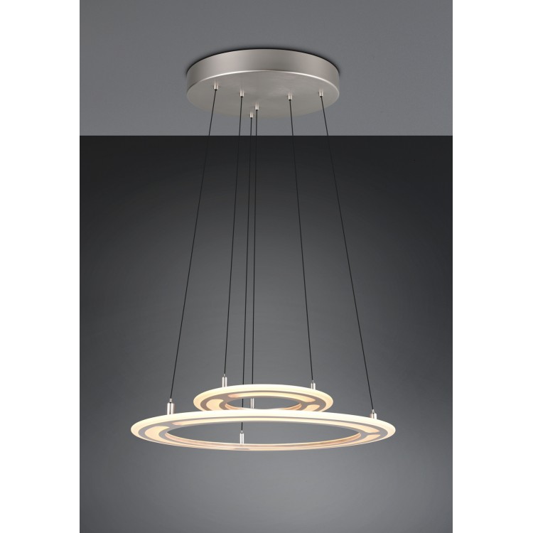 CROMER 332910207 LED Κρεμαστό Φωτιστικό TRIO LIGHTING νίκελ