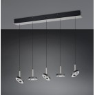 GUANO 334410507 LED Κρεμαστό Φωτιστικό TRIO LIGHTING νίκελ πεντάφωτο