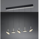 GUANO 334410507 LED Κρεμαστό Φωτιστικό TRIO LIGHTING νίκελ πεντάφωτο