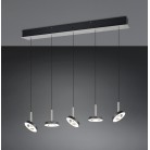 GUANO 334410507 LED Κρεμαστό Φωτιστικό TRIO LIGHTING νίκελ πεντάφωτο