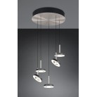 GUANO 334430507 LED Κρεμαστό Φωτιστικό TRIO LIGHTING νίκελ πεντάφωτο