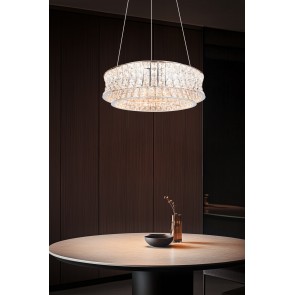 ZEVION 334730106 LED Κρεμαστό Φωτιστικό TRIO LIGHTING χρωμέ