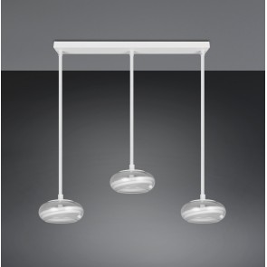 TARSIA 337810331 LED Κρεμαστό Φωτιστικό TRIO LIGHTING λευκό τρίφωτο